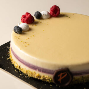 Torta Aurora - Mousse Cioccolato Bianco, Amarena e Lampone